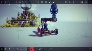 Играем в Besiege: зона 11 "Пик Лиры" и зона 12 "Нагорная башня" остров Ипсилон