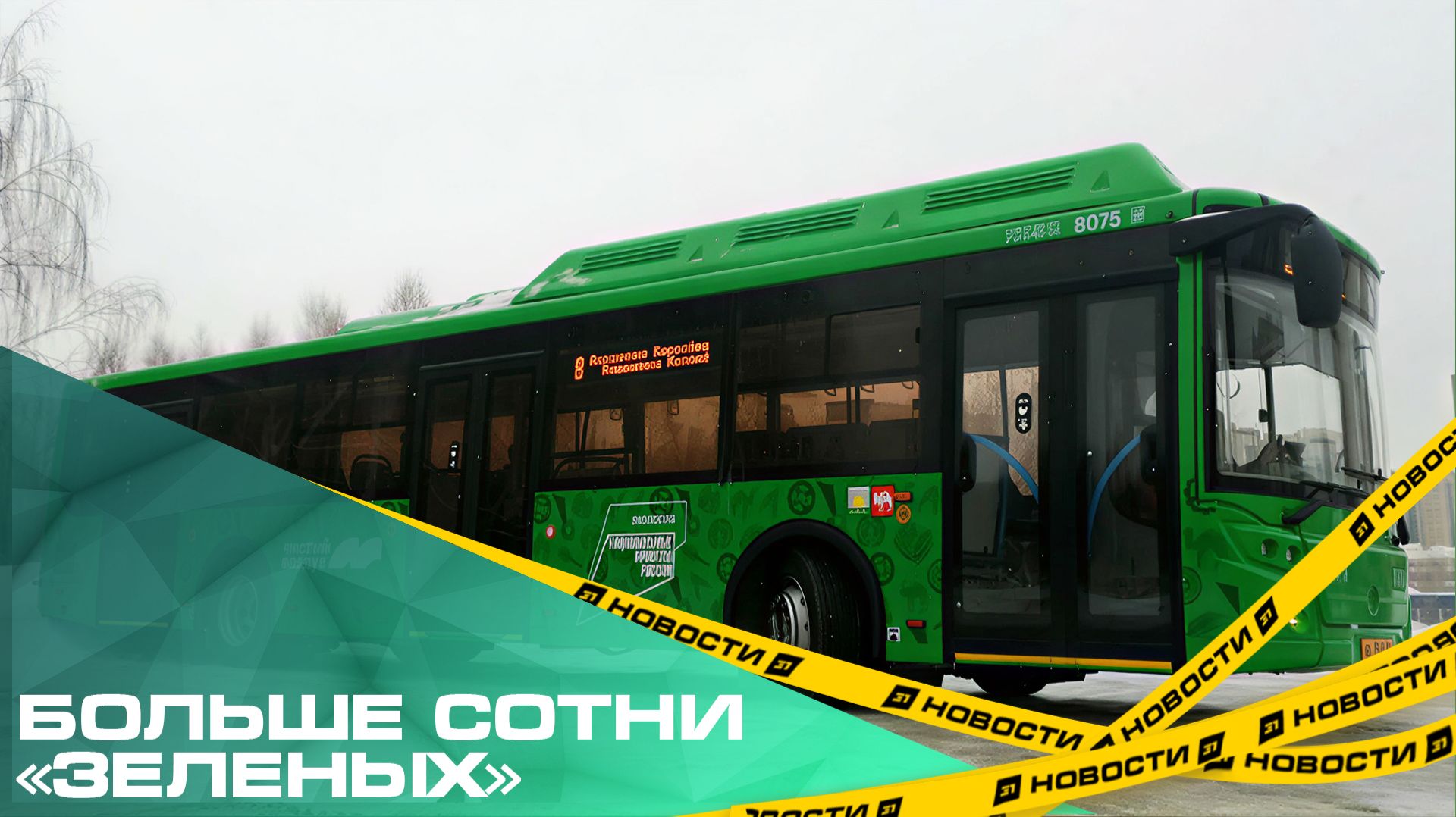 Больше сотни «зеленых». В Челябинске с начала года запустили десятки новых автобусов смотреть онлайн