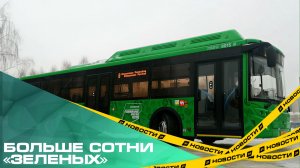 Больше сотни «зеленых». В Челябинске с начала года запустили десятки новых автобусов