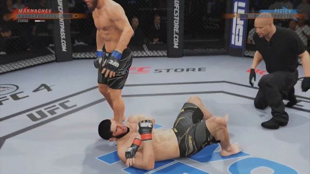 Ислам Махачев vs Рафаэль Физиев EA SPORTS UFC смотреть онлайн