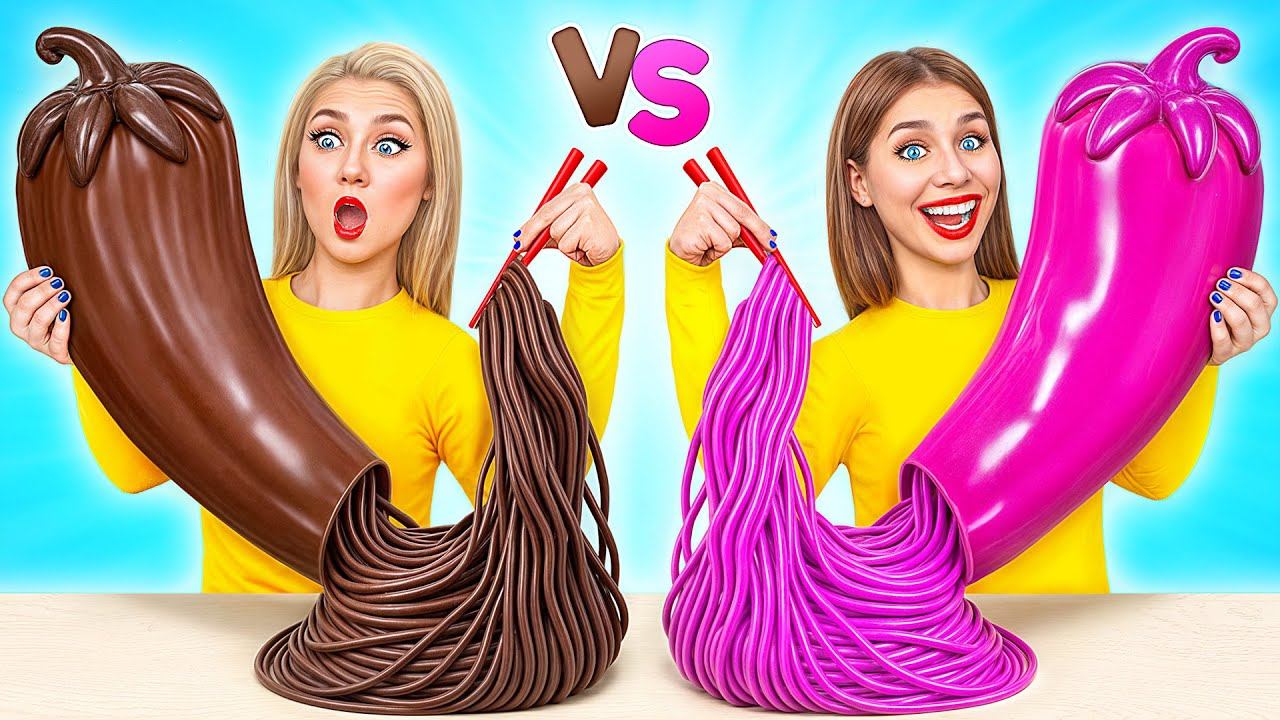 Жевательная Резинка vs Шоколадная Еда Челлендж | Фантастические Кухонные Рецепты Multi DO Challenge смотреть онлайн