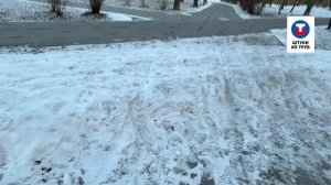 В Москве снега нет, но лыжню в парке Яуза сделали