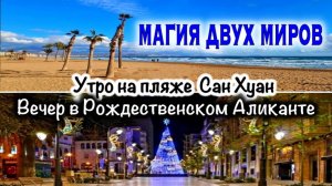 Alicante: Два Мира в одном Видео🌊✨Зимнее Море/Рождественское Чудо Аликанте: Огромные Волхвы