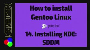 14 Установка KDE: SDDM - Как установить Gentoo Linux