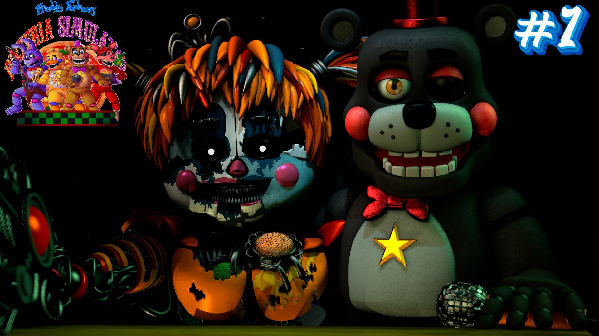 Лефти и Бейби снова встретились во FNAF Pizzeria Simulator #1 смотреть онлайн