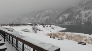 г. Дивногорск, Красноярский край, набережная Енисея январь 2024г.