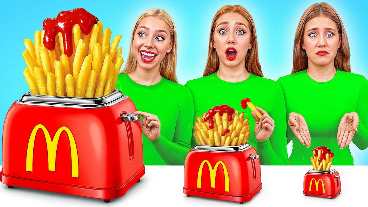 Большая, Средняя или Маленькая Тарелка Челлендж | Лайфхаки для Родителей от Multi DO Challenge смотреть онлайн