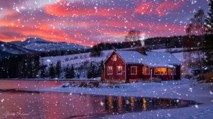 ❄️ ЗИМНЯЯ УСПОКАИВАЮЩАЯ МУЗЫКА ДЛЯ СНА 🎵 МЕДИТАТИВНАЯ РАССЛАБЛЯЮЩАЯ МУЗЫКА ДЛЯ ДУШИ НА ЗАКАТЕ