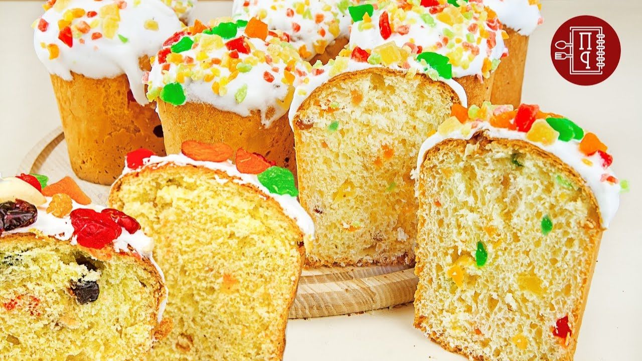 3- Вкуснейших Рецепта Куличей на Пасху 1) На Сливках 2) На Жидком Тесте 3) Без Дрожжевой с Творогом смотреть онлайн