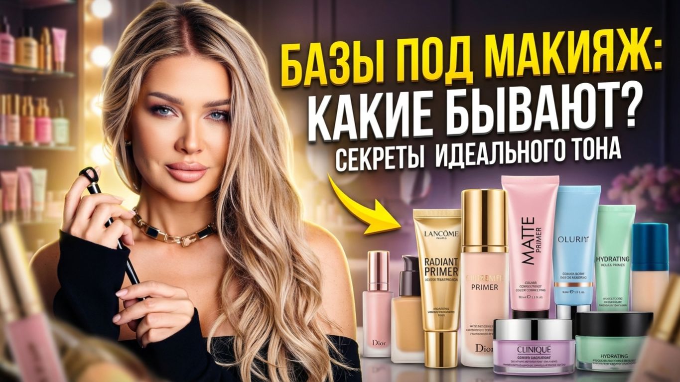 Какие бывают базы под макияж | Эллин Святимова смотреть онлайн