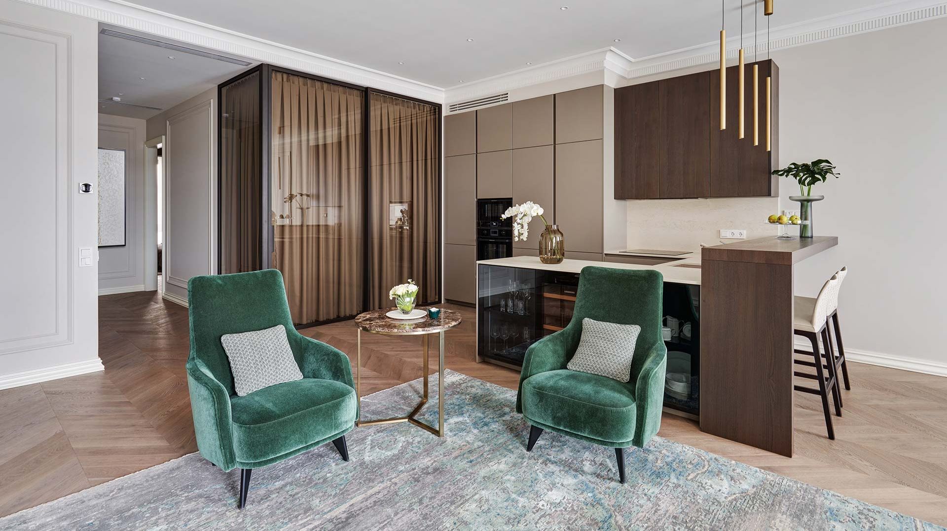 Дизайн и ремонт квартиры в стиле «Неоклассика» ЖК Balchug Viewpoint смотреть онлайн