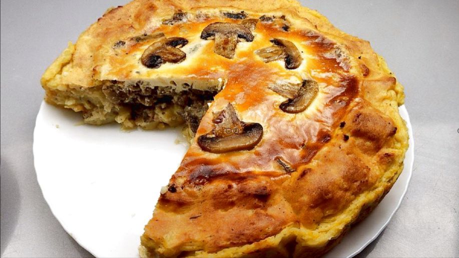 Удивитесь на сколько это ВКУСНО,ПРОСТО и ПРАЗДНИЧНО!Тарт картофельный с мясом и грибами смотреть онлайн