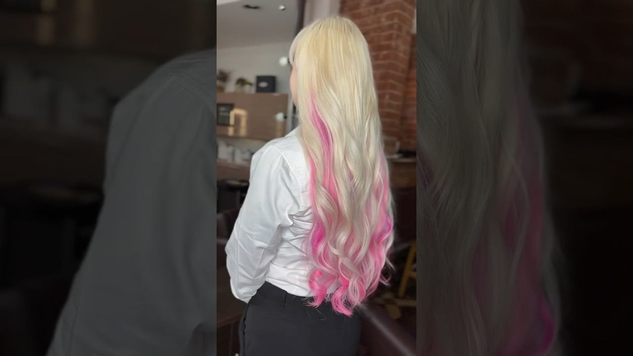Сделали полную трансформацию #голливудскоенаращивание 2 линии, 2 объёма #розовыеволосы #рапунцель смотреть онлайн