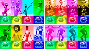 Зелёный Человек Танцует Dame Tu Cosita Music Video Megamix #37-40 в Tiles Hop - NoV