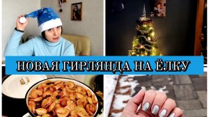 25-12-2025 Новый маникюр💅Купила форель🐟Гирлянда и наконечник на ёлку🎄Чизкейк, плов и компот👍