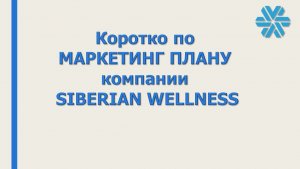 Маркетинг план компании Siberian Wellness