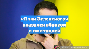 «План Зеленского» оказался вбросом и имитацией