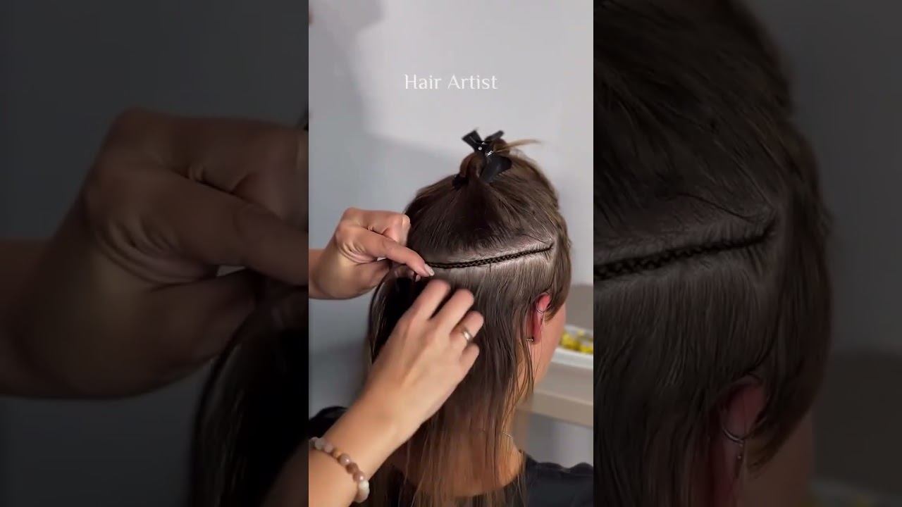 Самая красивая и прочная косичка! #голливудскоенаращиваниеволос #косичка #какплестикосичку смотреть онлайн