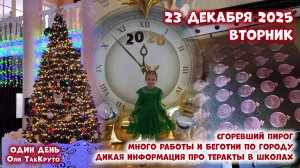 Лютая дичь про теракты в школах города. Везде Новый год, 23 декабря 2025, день с Олей ТакКруто