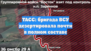 ТАСС: бригада ВСУ дезертировала почти в полном составе