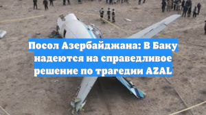 Посол Азербайджана: В Баку надеются на справедливое решение по трагедии AZAL