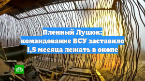 Пленный Луцюк рассказал, как его заставили полтора месяца лежать в окопе