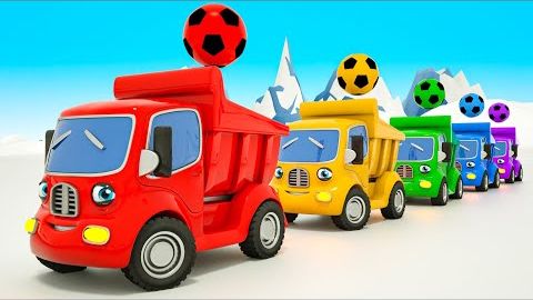 «Пять маленьких обезьянок» — волшебный футбольный мяч и детские песенки — детские стишки и песенки смотреть онлайн