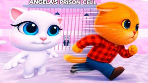 ПОБЕГ ИЗ ТЮРЬМЫ БАРРИ НО ЭТО КОШКА АНЖЕЛА В РОБЛОКС!