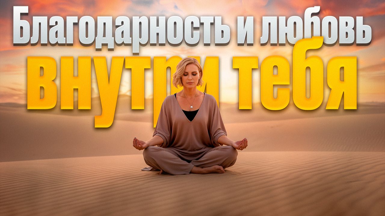 Как отпустить тревогу и начать доверять жизни.  Медитация благодарности и любви. смотреть онлайн