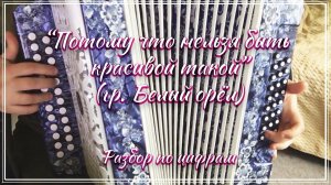 "Потому что нельзя быть красивой такой" (гр. Белый орел) / Разбор на гармони по цифрам