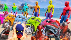 КРУТОЙ ЧЕЛЛЕНДЖ НА МОТОЦИКЛАХ с ПАУКАМИ В ГТА 5