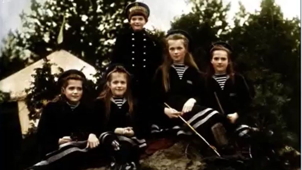 Цветные фото семьи Николая Второго (часть 1). Видео от SAFa