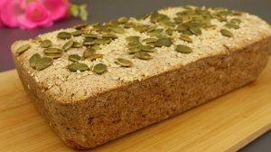 Веганский хлеб, рецепт без глютена. Без дрожжей.