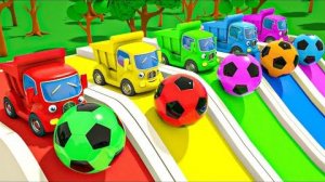 Песня «Бинго» — футбольные мячи-сюрпризы для покраски машины — детские стишки и песенки