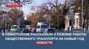 В Севастополе рассказали о режиме работы общественного транспорта на Новый год