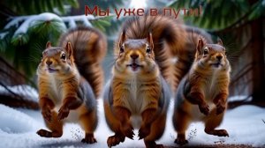 Белочки уже в пути. Будьте аккуратны с горячительными напитками. Юмор