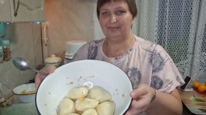 Вареники с картошкой и капустой на пару