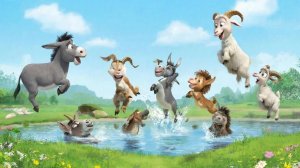 Прогулка на пруд ❤️😁, все животные довольные 👍🏻👍🏻👍🏻