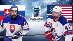 ХОККЕЙ МОЛОДЕЖНЫЙ ЧЕМПИОНАТ МИРА U20.  СЛОВАКИЯ - США.  ТЕКСТОВАЯ ОНЛАЙН ТРАНСЛЯЦИЯ.