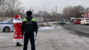 Водителей в Хакасии ждали подарки вместо проверок