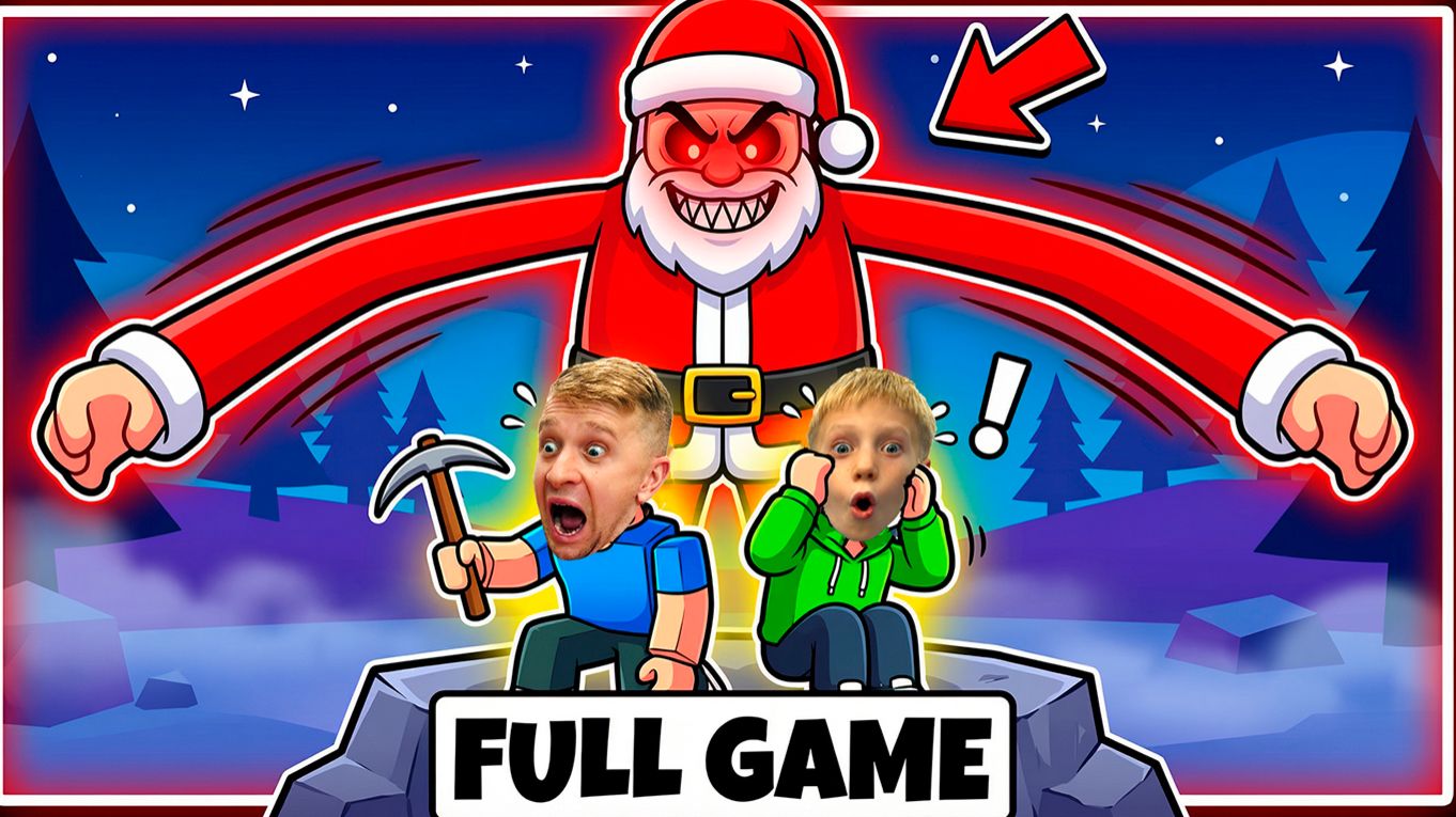 99 НОЧЕЙ в доме САНТЫ 🎄 Выживание на СЕВЕРНОМ ПОЛЮСЕ! смотреть онлайн