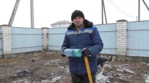 Виноград . Первый снег. Укрытие молодняка.