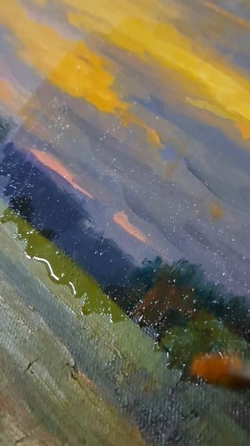 Покрытие картины акрил-стирольным лаком