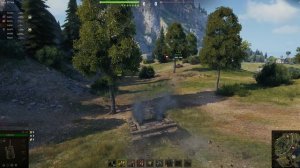 Мир танков. Натиск. Тихий берег. Бой на Об.140. Взял фрага. Быстрая победа.