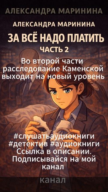 Александра Маринина  За все надо платить Часть 2     #детектив #аудиокниги #слушатьаудиокниги