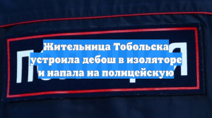 Жительница Тобольска устроила дебош в изоляторе и напала на полицейскую