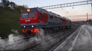 Тепловозы ТЭП70БС-219 и ТЭП70БС-259