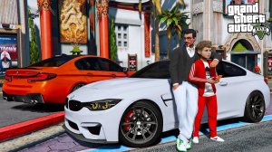 ОТЕЦ И СЫН В GTA 5 - ПОДАРИЛ СЫНУ BMW M4 CS! 24 ЧАСА С СЫНОМ! ГАВРИК ДРИФТИТ НА БМВ М4! ВОТЕР