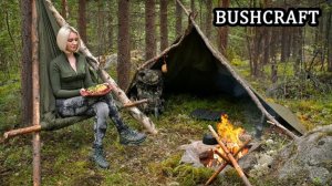 Бушкрафт, шведские фрикадельки, брезентовые укрытие.