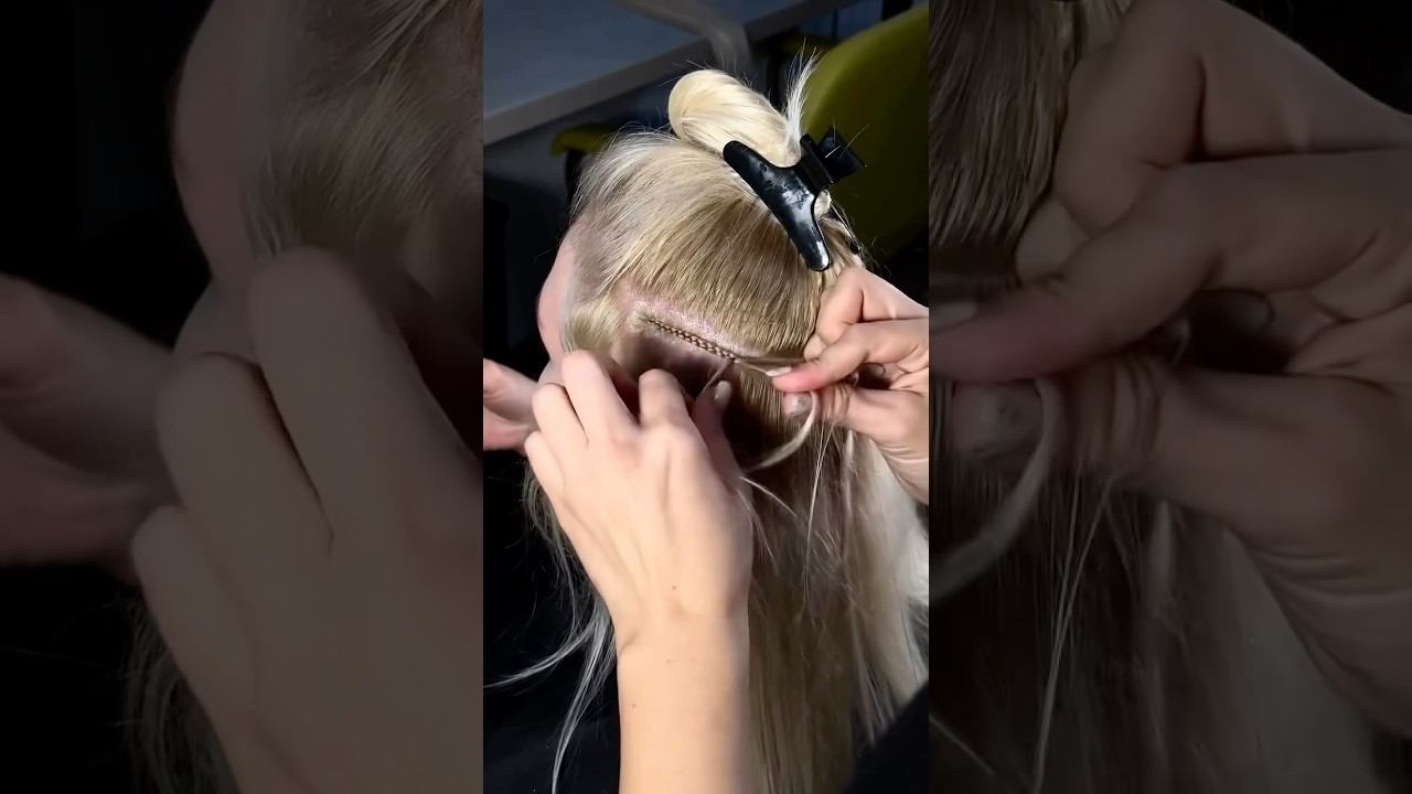 Весь процесс наращивания волос,от исходника до финального результата! #наращиваниеволосмосква #hair смотреть онлайн